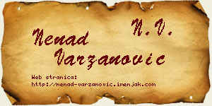 Nenad Varzanović vizit kartica